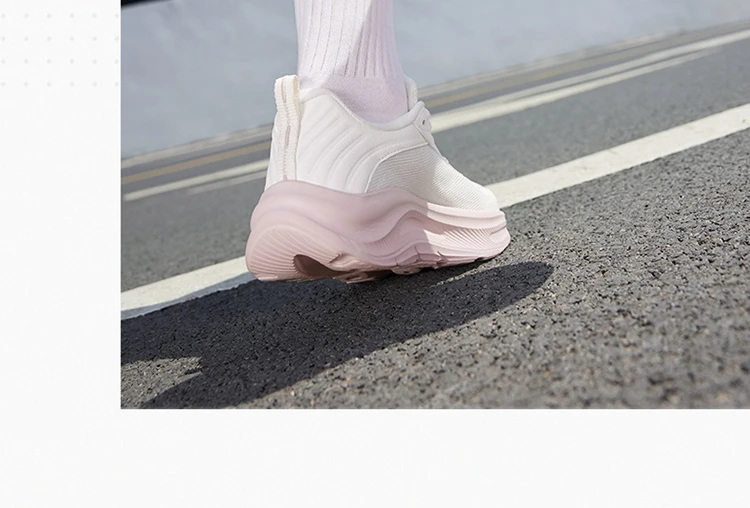361 Degrees Women's Running Shoes Casual Mesh Anti-slip Lightweight Trendy Thick-sole Rebond Durable Female Sneakers 682532239