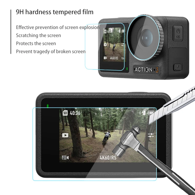 Waterproof Housing Case For DJI Osmo Action 3 - 60M Diving Protection With Filters & Screen Protector