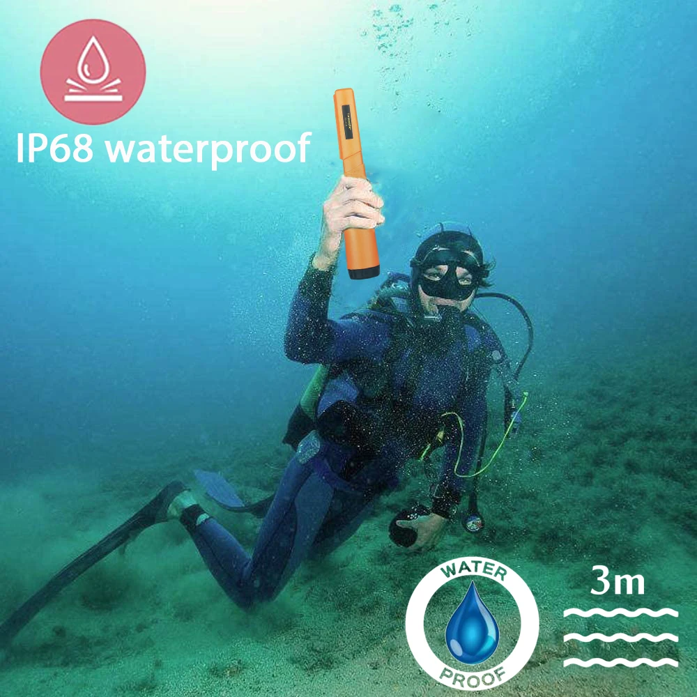 New TC-110 Handheld Metal Detector Positioning Rod with Anti-scratch Protection Cover IP68 Waterproof with LED Metal Pinpointing