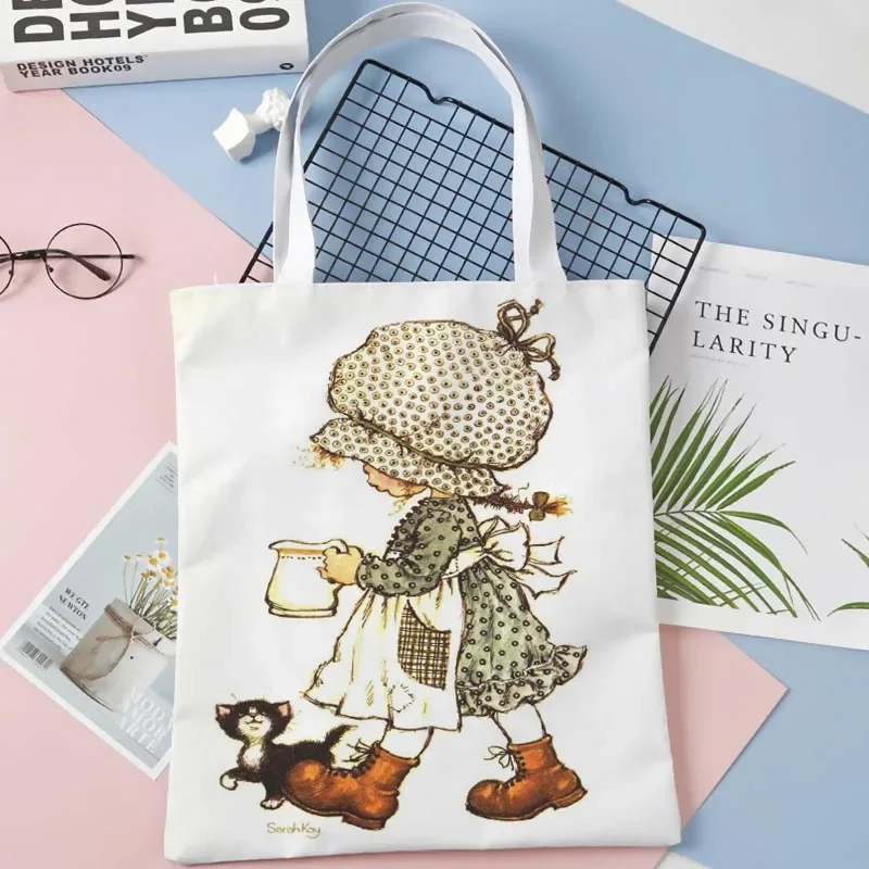 Niedlich bedruckte sarah kay Einkaufstaschen Recycling Shopper Schulter lustige Handtasche 30x35cm 1014