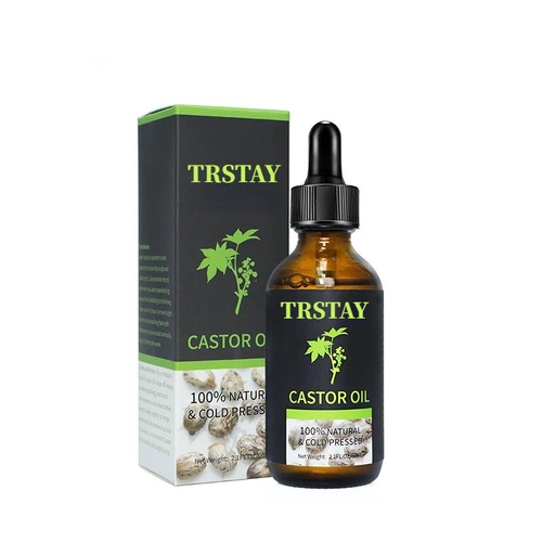 TRSTAY-모발 성장 속눈썹, 아이브로우 재성장 오일, 100% 순수 천연 유기농 프레스 캐스터 오일, 모발 성장 속눈썹, 눈썹 2
