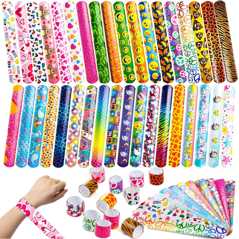 5/10/50/100pcs Bracelets for Kids, Bulk Wristbands with Animals, Heart, Party Favors, Classroom Prizes Birthday Exchanging Gifts
