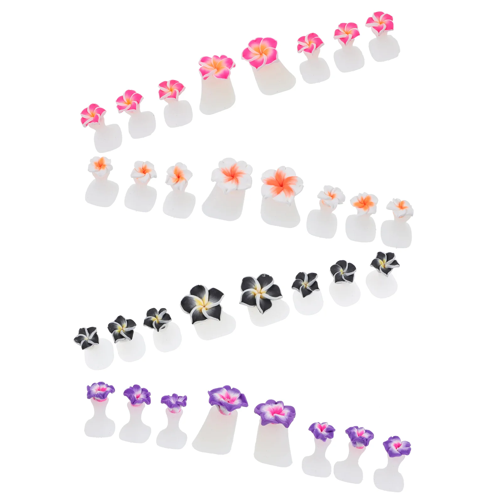 

32 pcs Silicone Toe Separator Flower Toe Separator Pedicure Toe Separator Nail Polish Toe Separator