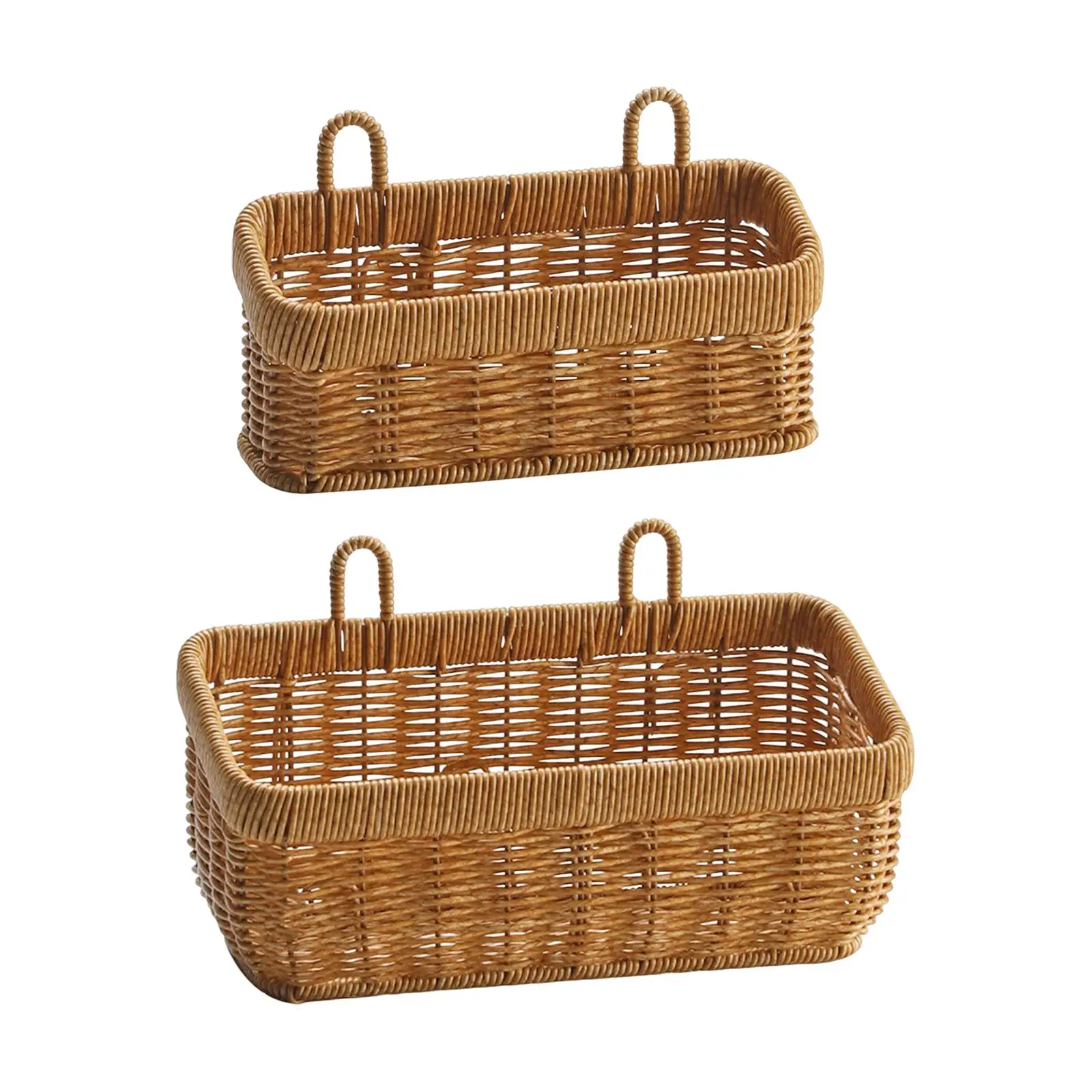 Woven Kitchen Storage Basket Simple Container Multifunctional Home Decor