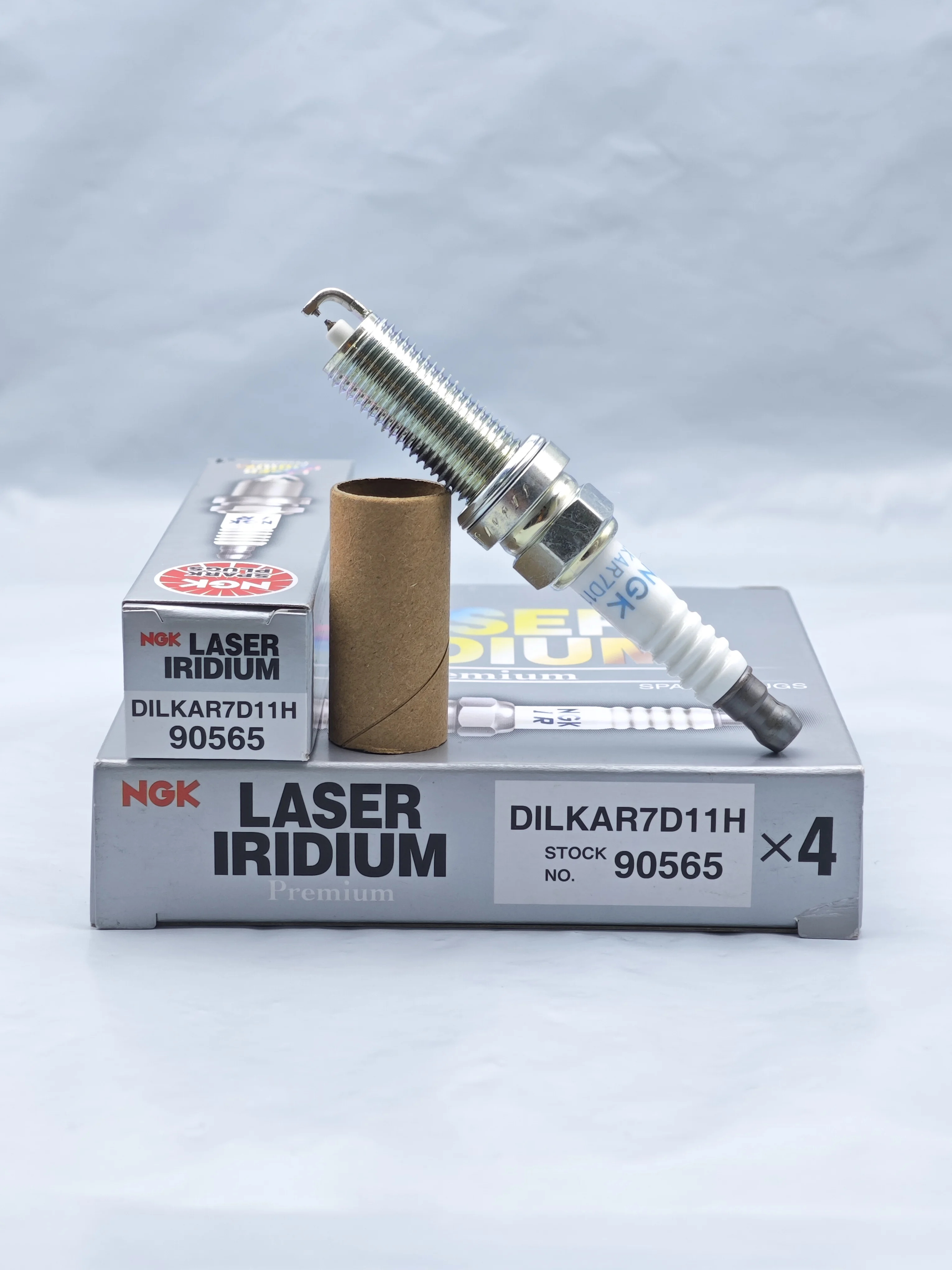 4pcs Original NGK Iridium Spark Plug DILKAR7D11H 90565 Suitable