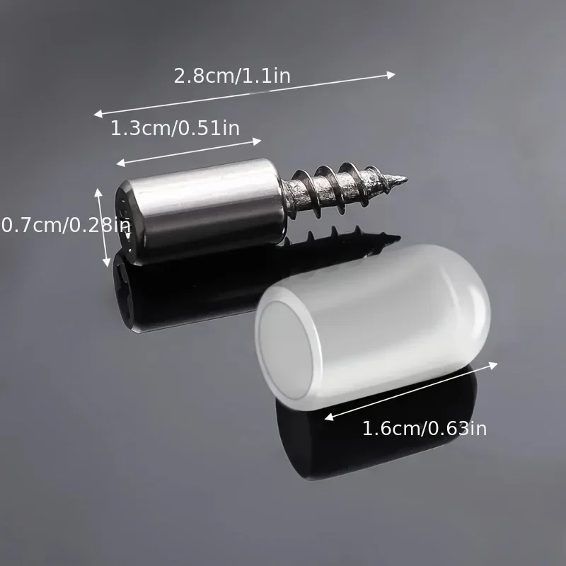 20 or 40Pcs Cabinet Shelf Support Screws–Self-Tapping Laminate Holder for Wood Panel,Furniture Shelf Fixing Fasteners,Zinc Alloy