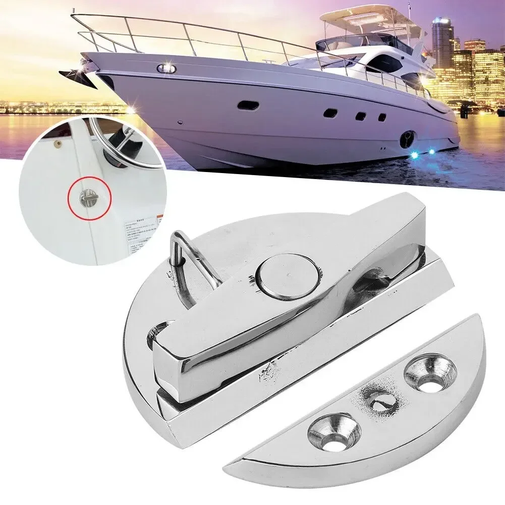 Hatch Latches Locks Marine Grade Stainless Steel Boat Door Cabinet Hatch Round Turn Button Twists Catch Latch Marine Hardware door catch