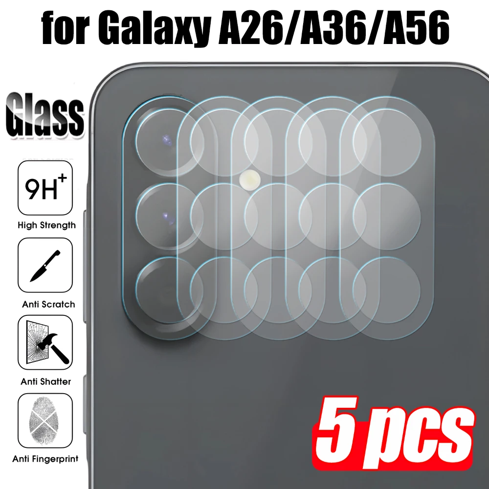 Ultra HD Tempered Glass Camera Lens Protector Film (1-5 Pack)