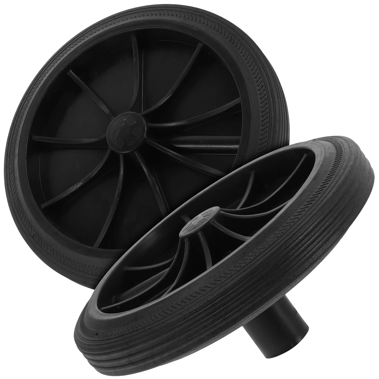 

Колесики для мусорного бака, запасные части для мусорного бака, пластиковые Сменные резиновые, 2 шт.