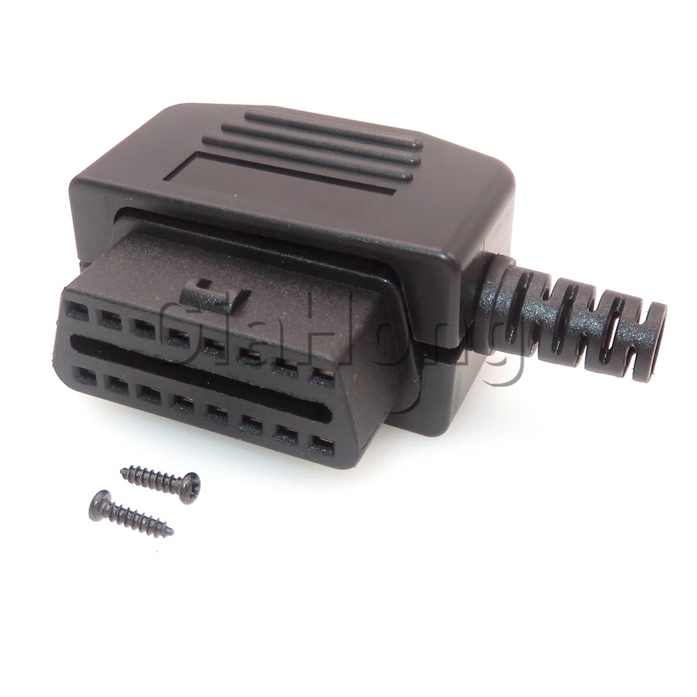 

1 Set 16 Ways Starter Parts OBD Test Socket Auto OBD2 OBDII Diagnostic Interface Unsealed Cable Connector Car Modification Plug