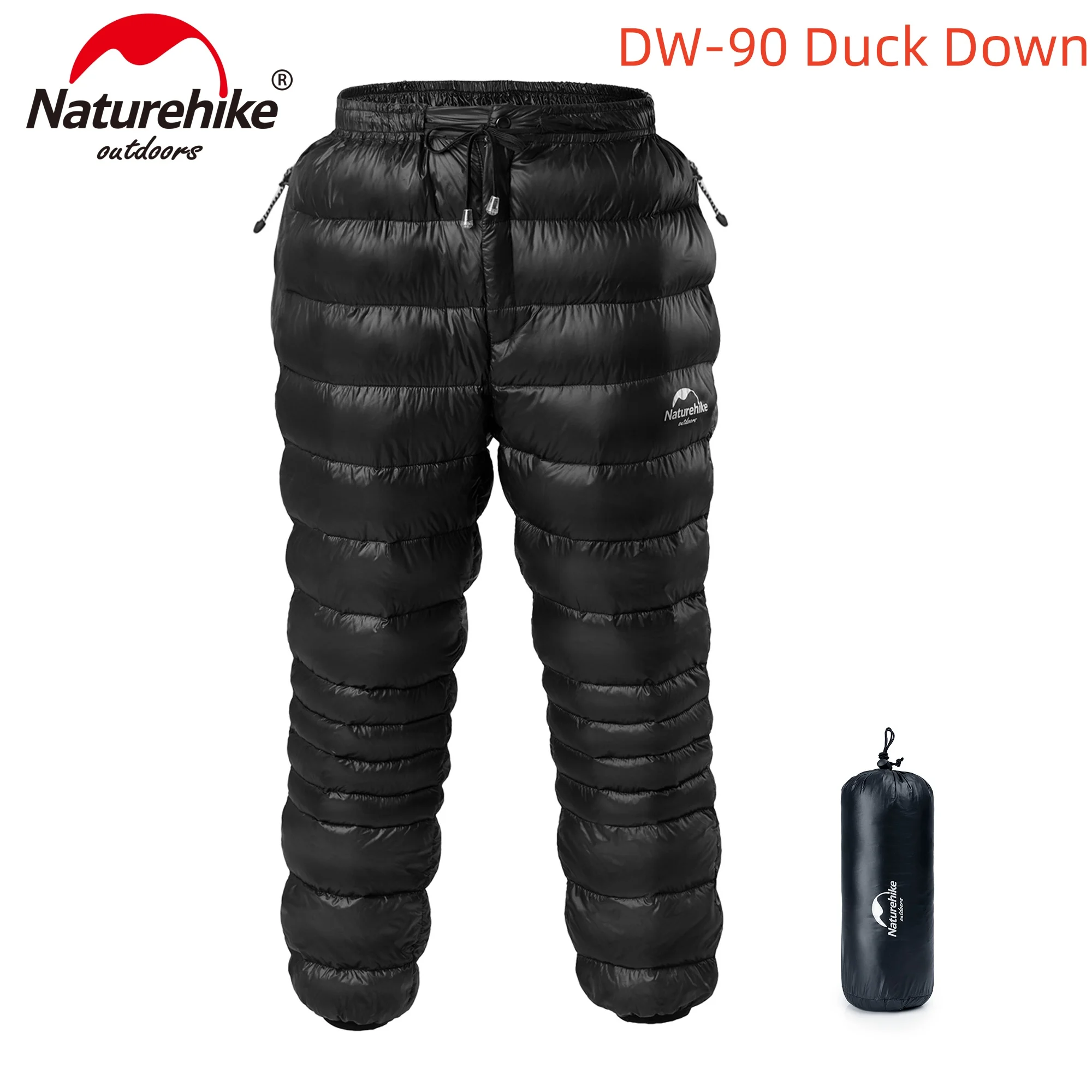 Down Pants Naturehike Outdoor Camping Duck Down Ultralight Mountaineering Hiking Waterproof DW-90