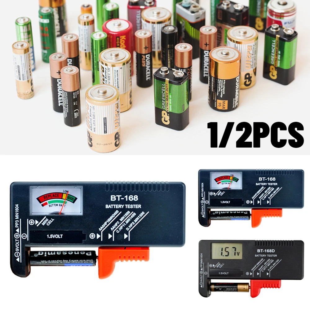 BT168BatteryTesterAAAAACD9V15VBatteriesUniversalButton