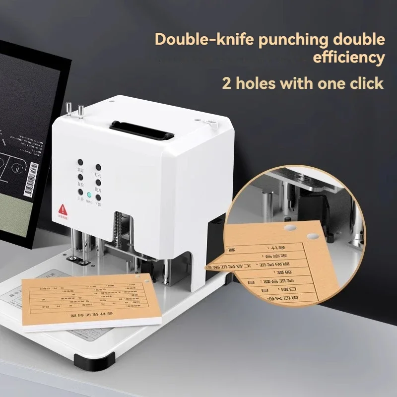 원터치 펀칭 핫멜트 리벳팅 튜브 접착제 회계 영수증 바인딩 기계 50mm 두께 새로운 재무 문서 바인딩