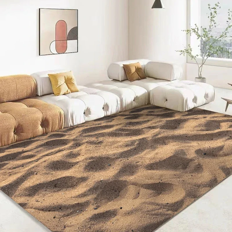 15 Sizes 3D Sand Desert Simulation Background Carpet rug for Living Room Bathroom Mat Bedroom Mat Home Decor Outdoor Rug floor mat
