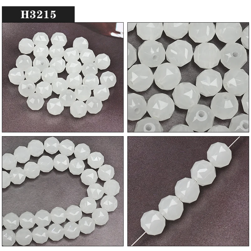 AAA 108 Facetten Kristallkugelperlen, 8 mm, rund, Glas, lose Distanzperlen, DIY handgefertigter Schmuck, Zubehör, Haarnadel-Ohrringe – Detail 17