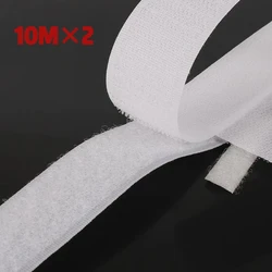 Magic Sticke Ultra - Strong Self - Adhesive Tape with Hook and Loop Fastener - 25mm (White 10M)