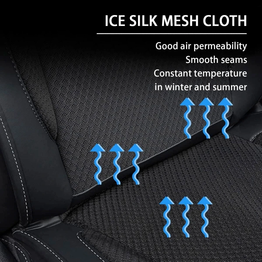 For Tesla Model Y Model 3 Smart Cooling Car Seat Cushion for Summer Driving Breathable Seat Cover With 10 Fans 15s Cool Down