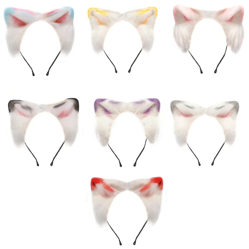 

A2ES женские животные для кошачьих ушей обруч для головы макияж украшения фестиваль вечерние волосы D