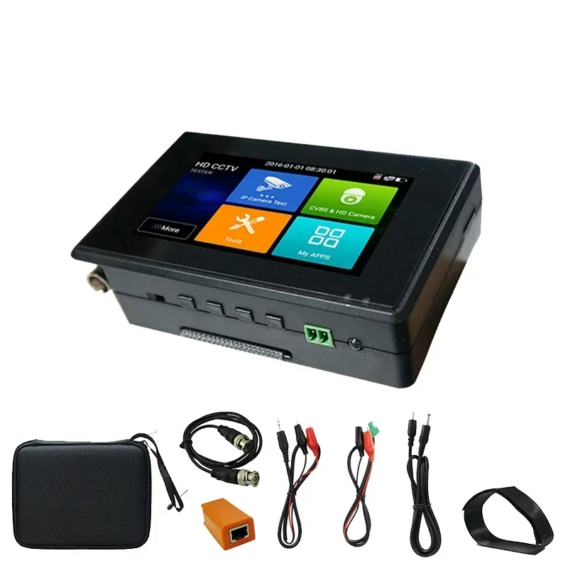 4K Cctv Ip Tester 5 In 1 Tvi Ahd Cvi Analogico Ip Cctv Camera Tester Ipc1800Plus 1080P Tester Di Sicurezza Monitor Video Audio Test Ptz