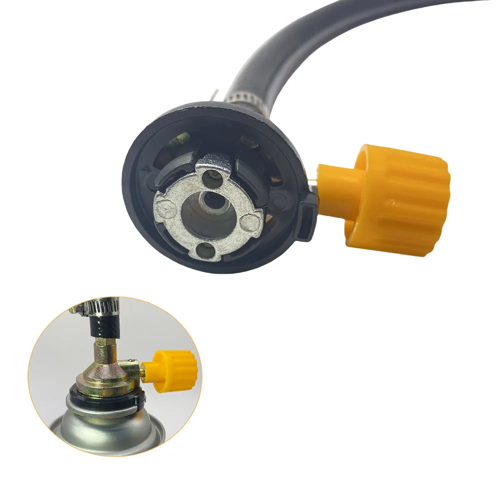 Leakproof Braided Gas Refill Hose with Rubber Adapter and Filling Coupler Accessories