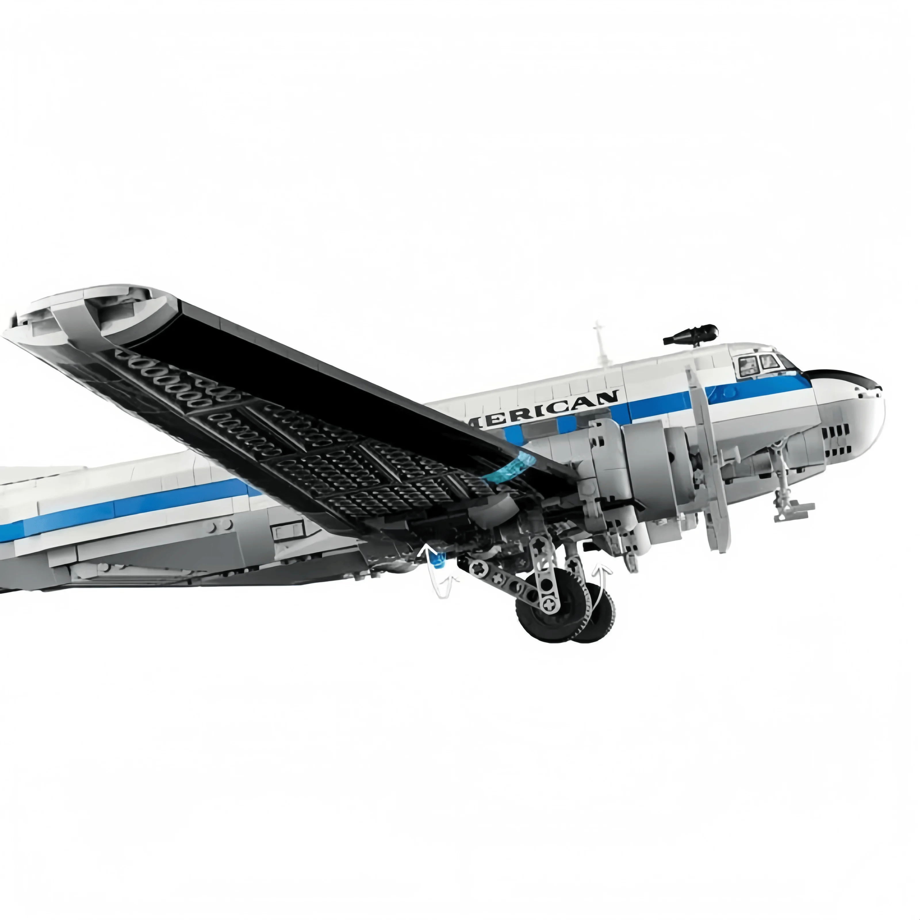 2026년 입고 예정 창의적인 비행기 조립 블록 DC-3 PAN AMAirliner 1903피스 생일 선물 및 집 장으로 적합