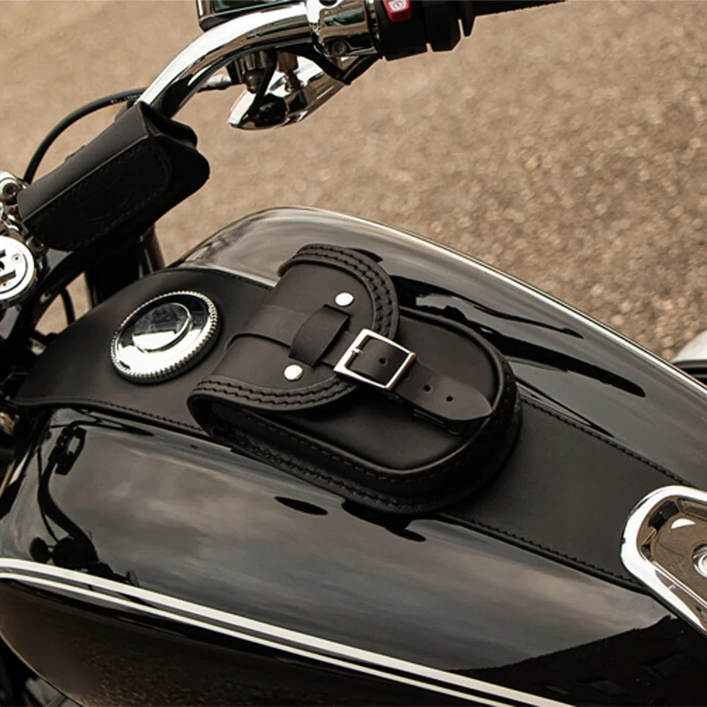 오토바이 연료 탱크 보관 가방, BMW R18 클래식 R18 2020 2021 2022 2023 PU 가죽 연료 탱크 캡 커버, 패널 패드 브래지어 가방