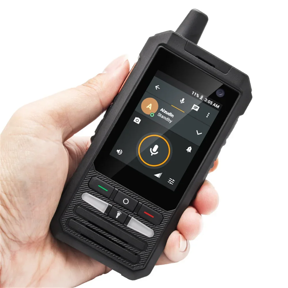UNIWA F80S POC Walkie Talkie 4G Rugged Phone Spreadtrum Quad Core 1GB+8GB 5300mAh Battery 2.4Inch 1.4GHz Android 10 Mobile Phone 4