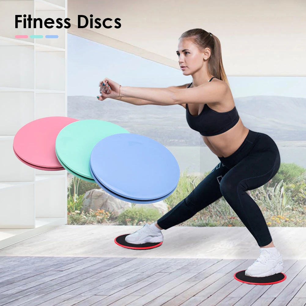 2pcs Sliding Gliding Fitness Discs Abdominal Exercise Sliding Plate Pilates Yoga Gym Abdominal Core Slider Training Equipment gym accessories exercise gliding discs