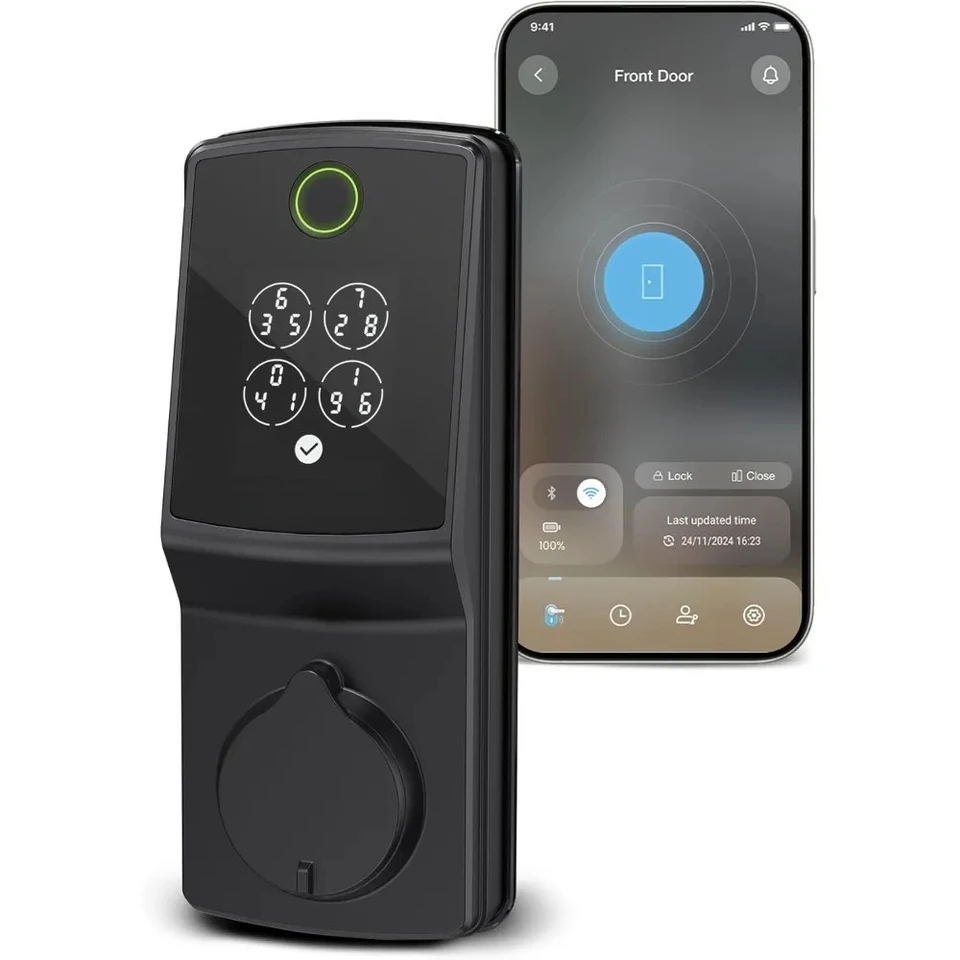 Smart Wi-Fi Fingerprint Door Lock with Auto Lock