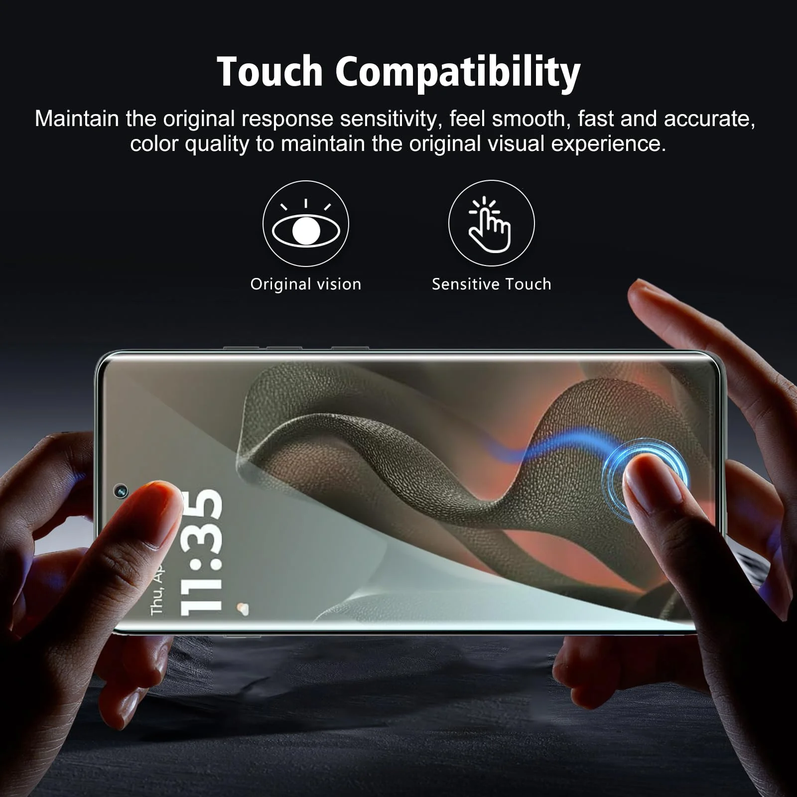 Premium Full Coverage 3D HD Tempered Glass Screen Protector (1-3 Pack)