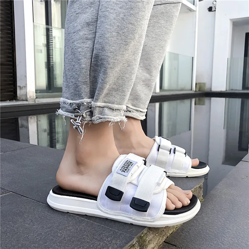 Papuci de lux pentru bărbați, brand de lux, cu cârlig, clasice, durabile, de vară, casual, în aer liber, cool, plajă, pantofi unisex de înaltă calitate_voghion.com