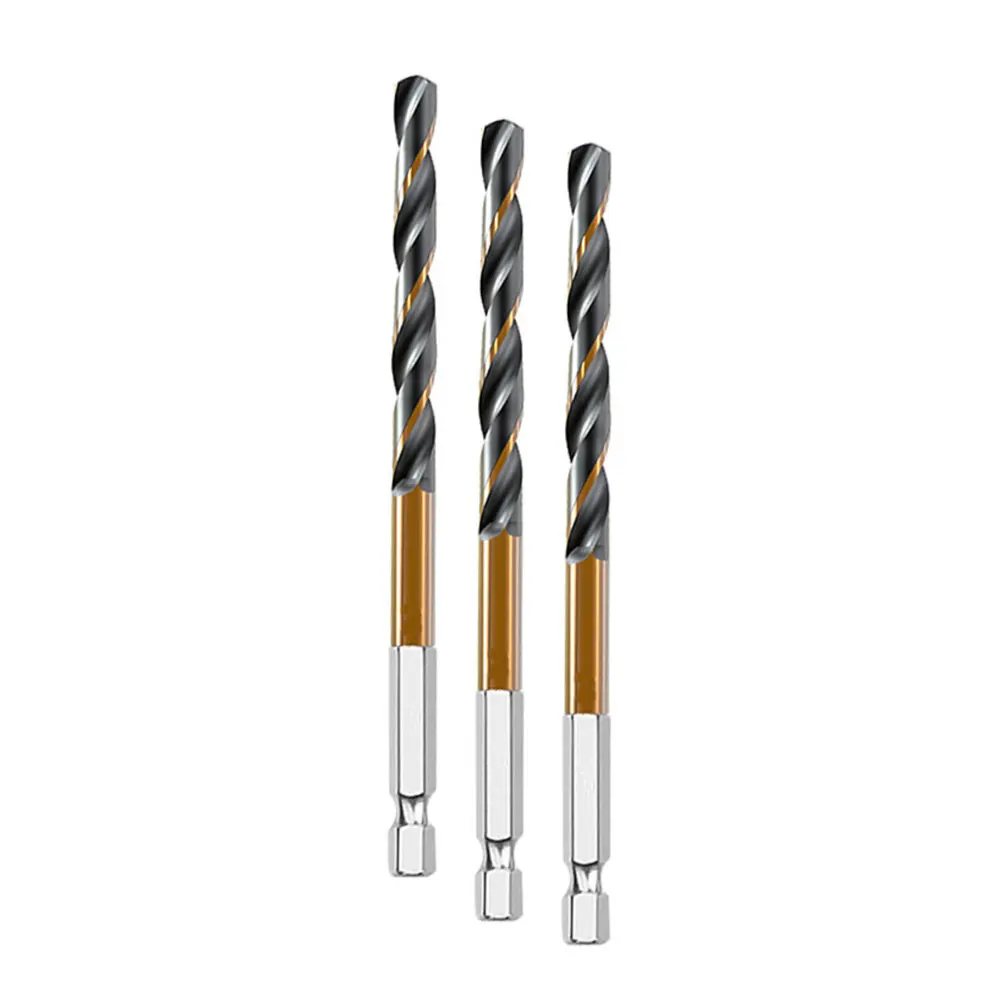 13 Pcs HSS Twist Drill Bit Set Hexagonal Shank 1.5-6.5mm for Steel Copper Aluminum Wood