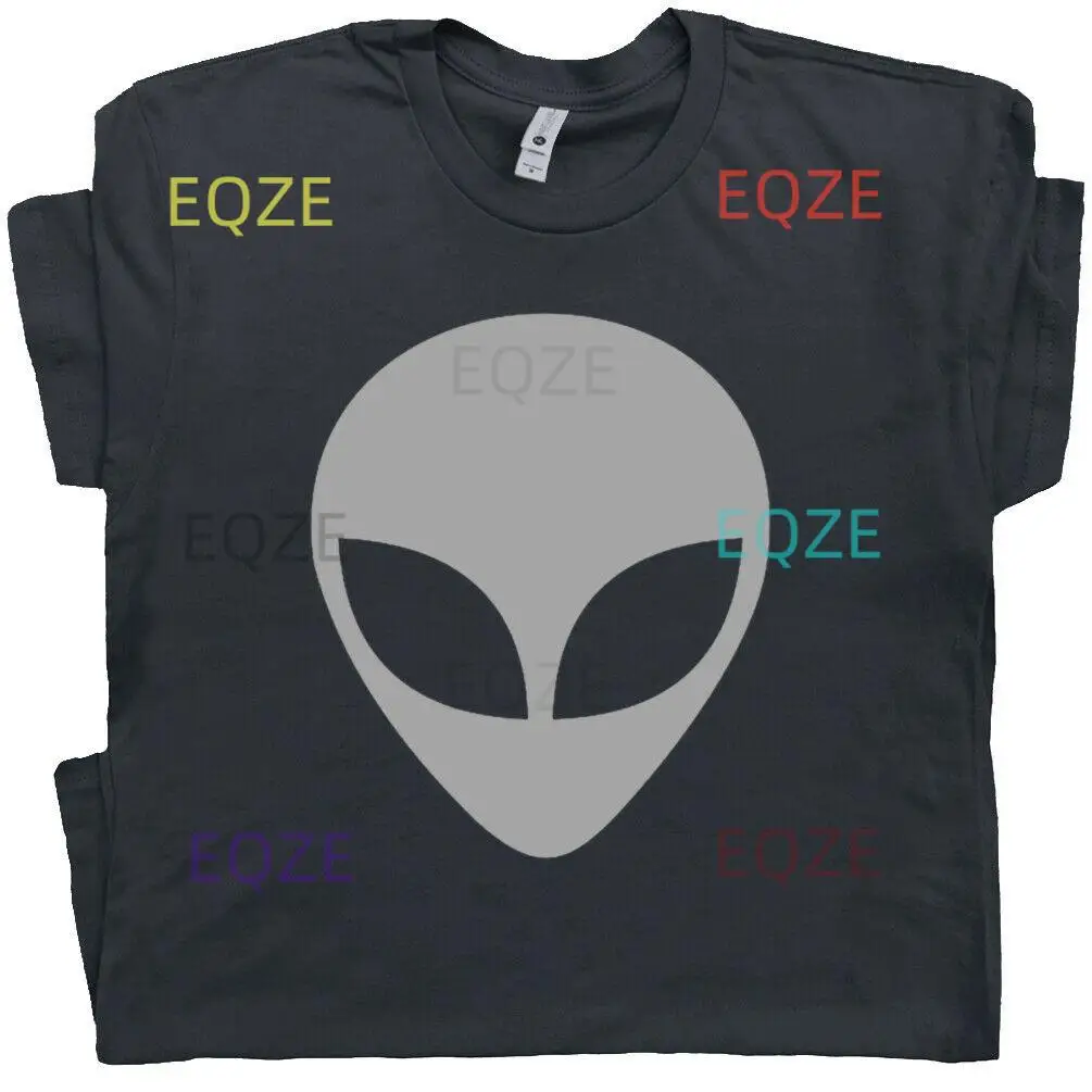 Alien T Shirt Head Symbol UFO Logo Tee Area 51 Roswell X Files Ancient ...