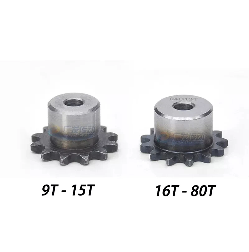 Industrial Drive Sprocket 1Pcs #25 Roller Chain Sprockets Wheel 9T to 40T Bore 6mm to 20mm Pitch 1/4" 6.35mm For 04C Chain Sprocket Wheel