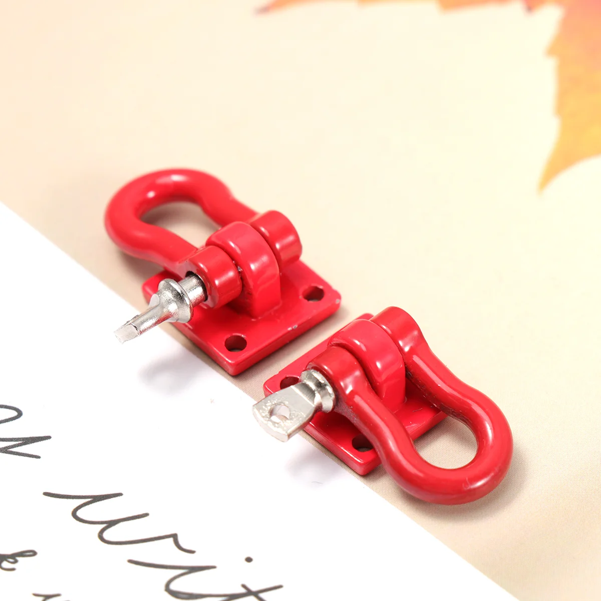 

2 Pc Car Accessories Gadgets Tow Hook Trailer Universal Ring Bar Front Hooks Towing