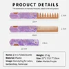 NEW Marble Multi-functional Folding Pocket Combs Men Oil Head Comb Plastic Mini Beard Comb Barber Hair Styling Wide Tooth Combs 5
