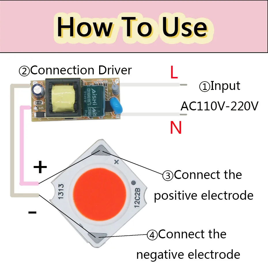 Description Picture 3 of item5pcs 3-12W multicolour Bridgelux Chip CRI=80 LED COB Light-Emitting Diode 13*13mm LED DIY Spotlight Downlight Source Accessories