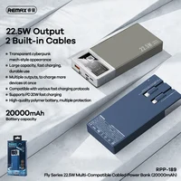 Remax 22.5W Power Bank 20000mAh Fast Charging 3