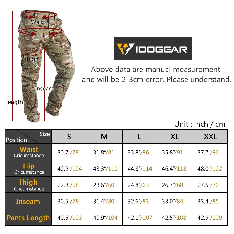 IDOGEAR GL Tactical Pants Multi-camo Combat Pants for Airsoft Hunting Paintball Outdoor Sports Slim Fit St 3204 combat pants camo pants