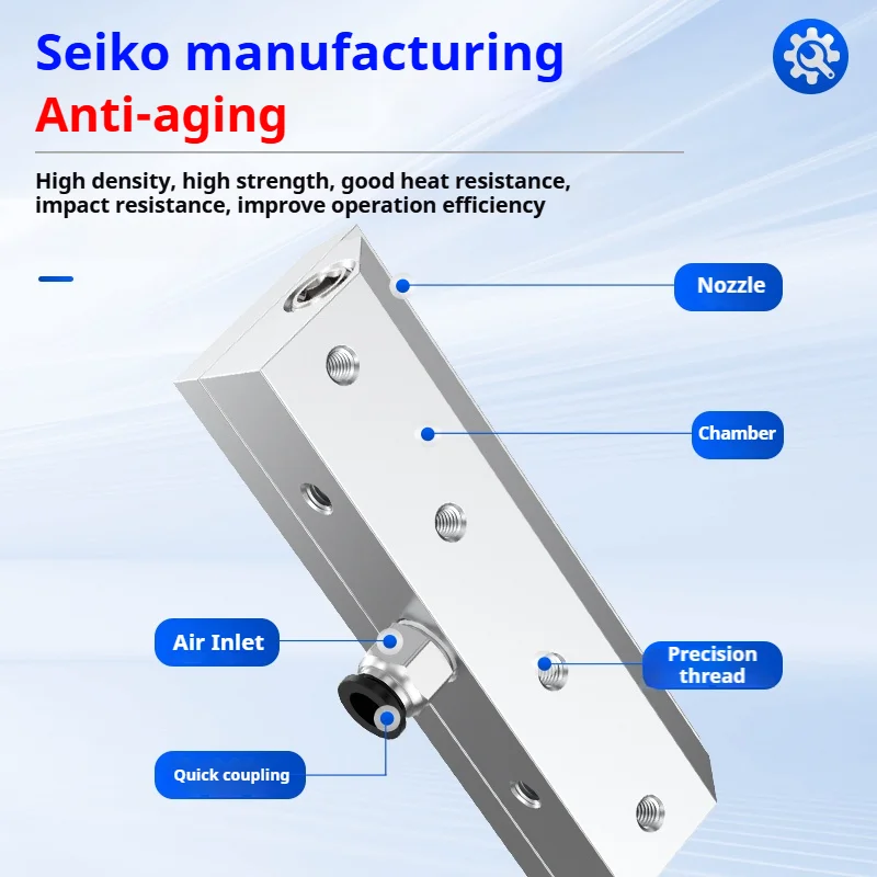 30-3000mm Air Knife Aluminum Alloy Strip Air Knives wind Nozzle Industrial  super Air Knife for bottles drying cooling 3
