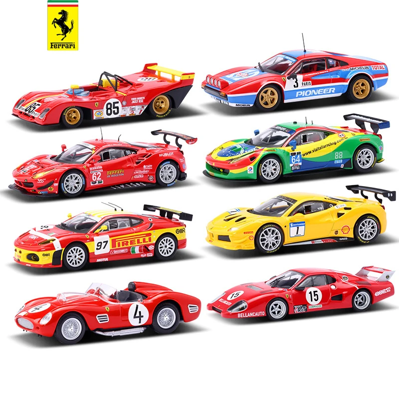 Bburago Ferrari Racing Car 1:43 Simulation Alloy Car Model Classic Jewelry Decoration Collection Gift Boy Racing Toy bburago ferrari racing car 1 43 simulation alloy car model classic jewelry decoration collection gift boy racing toy