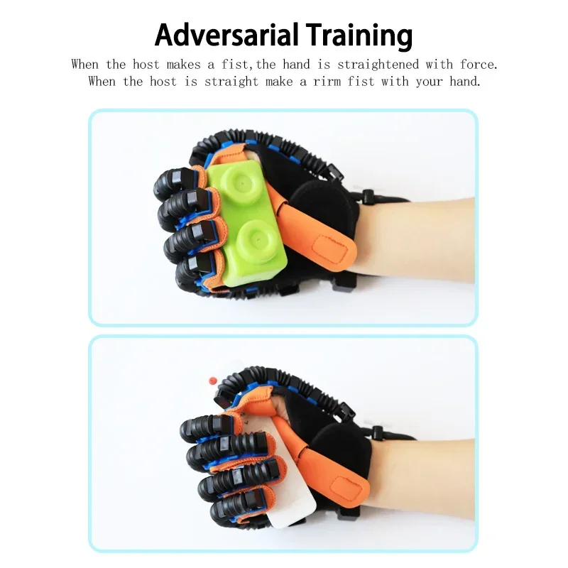 Rehabilitation Robot Gloves Finger Training Hand Exerciser for Stroke Hemiplegia Cerebral Infarction Left & Right Hand Therapy