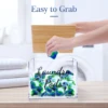 New Laundry Pods Holder Container for Laundry Room Organization Acrylic Box with Bamboo Lid for Laundry Powder, Dryer Balls 3