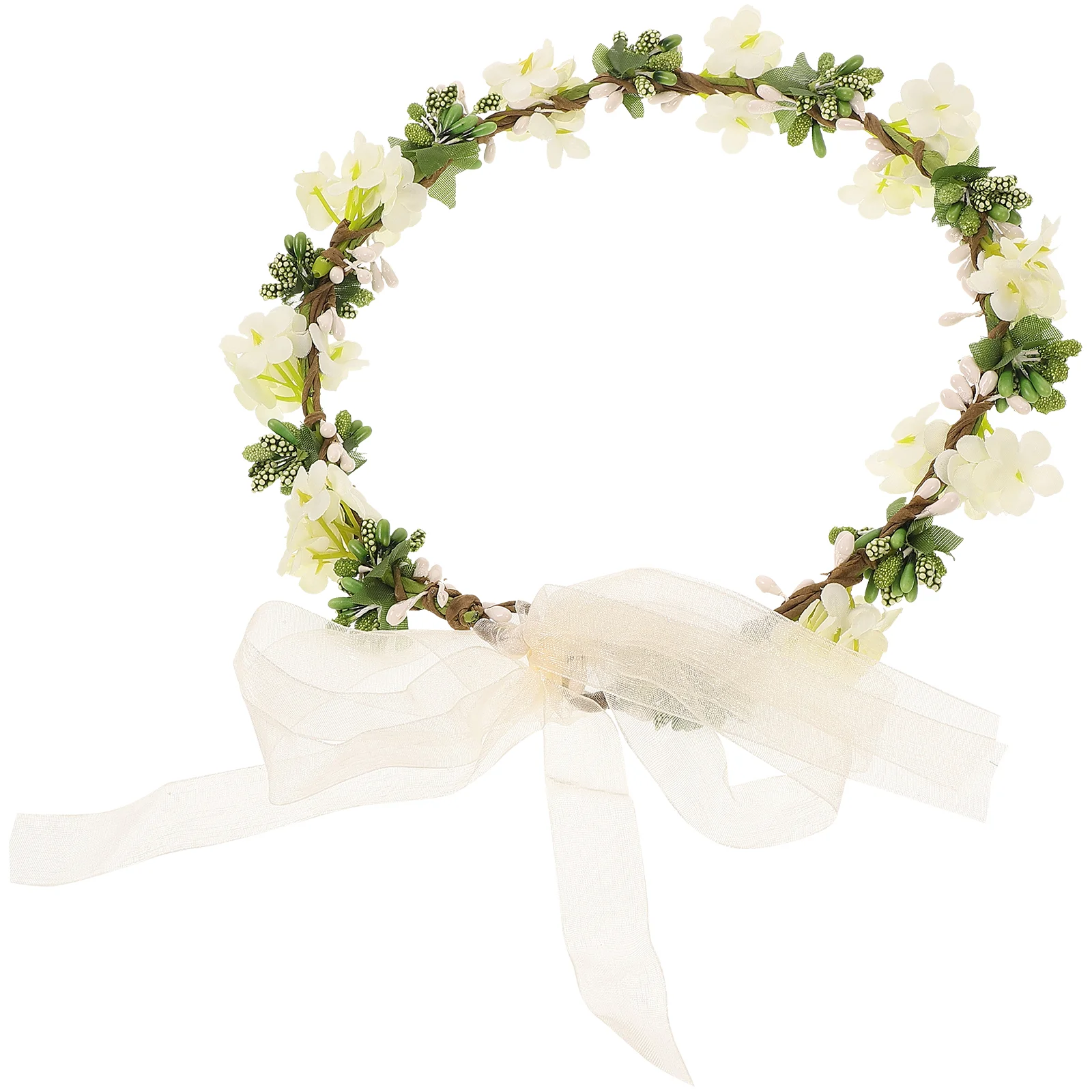 

Accessories For Floral Headdress Bridal Flower Garland Wreath Headwear Accessories Seaside Bride