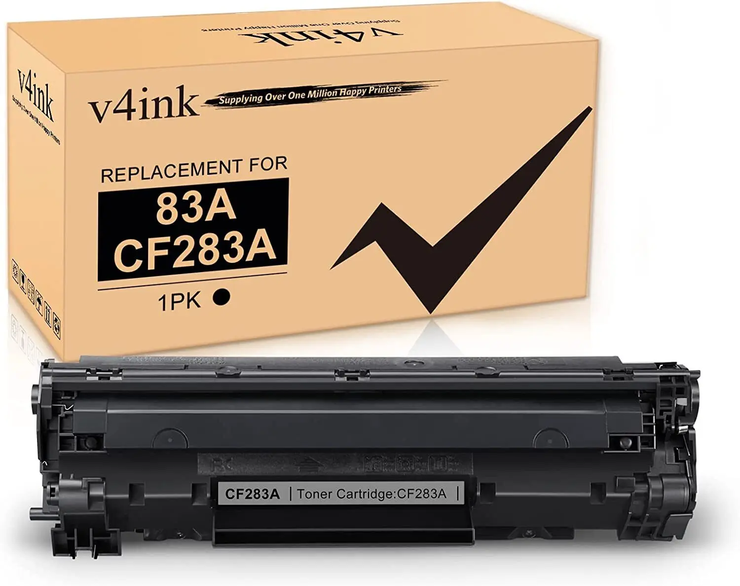 

1Pack V4INK CF283A 83A Toner Cartridge for HP MFP M127fw M127fn M125nw M201dw