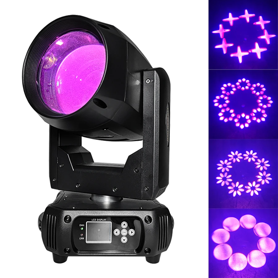 

New LED Beam 150w Electric Zoom Moving Head Light 16 DMX Control Channels for Disco DJ Club Bar Christmas Stage Lighting