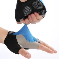 Anti Slip Shock Breathable Half Finger Gloves Breathable Cycling Gloves Fitness Gym Bodybuilding Crossfit Exercise Sports Gloves 2