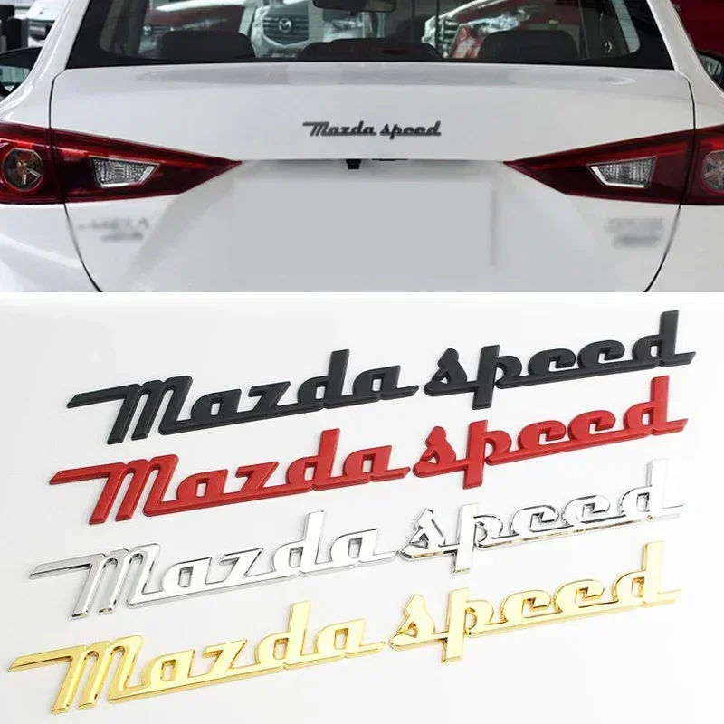 

Металлические автомобильные наклейки значок заднего багажника для Mazda скорость логотип CX7 CX5 CX9 323 CX4 6 Atenza 3 Axela 2 MX5RX8 626 CX30 аксессуары
