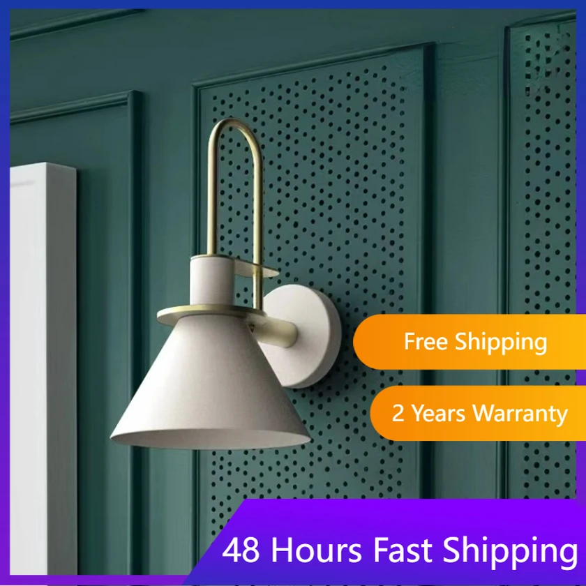 

Nordic Wall Lamps for Bedroom Bedside Living Room Sconce Light Fixture Hotel Restaurant Decoration Background Lighting Home Deco