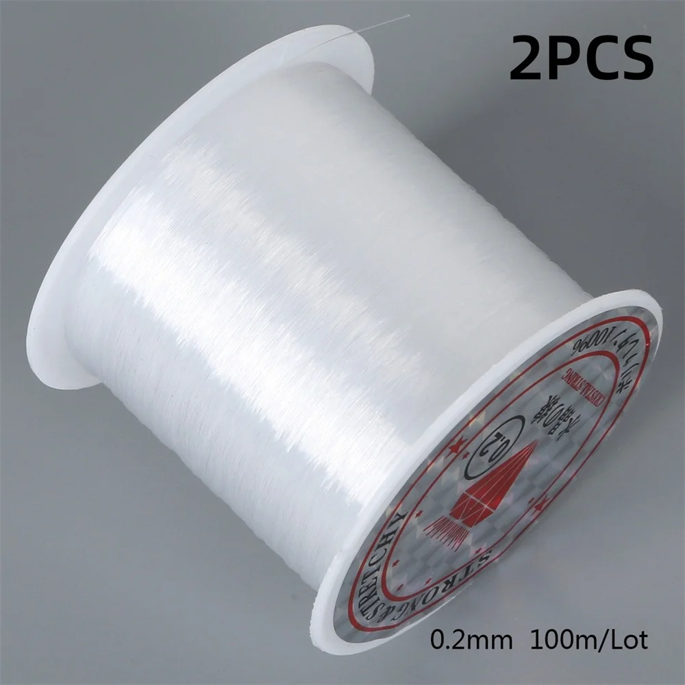 Clear Invisible Monofilament Fishing Line Nylon Ultra-fine Strong Durable Fish Thread For DIY Craft Jewelry Making 0.2/0.3/0.4mm